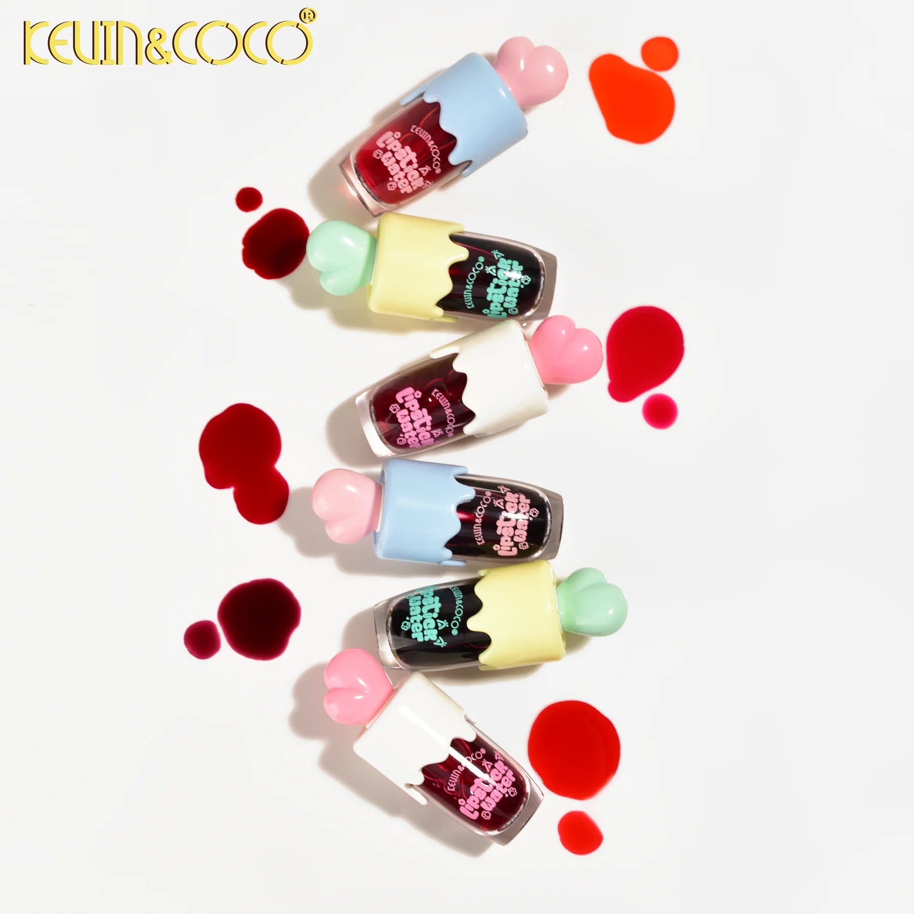 Lot de 36 Pièces - Rouge à lèvres Liquide Brillance et longue Tenue - Kevin & Coco