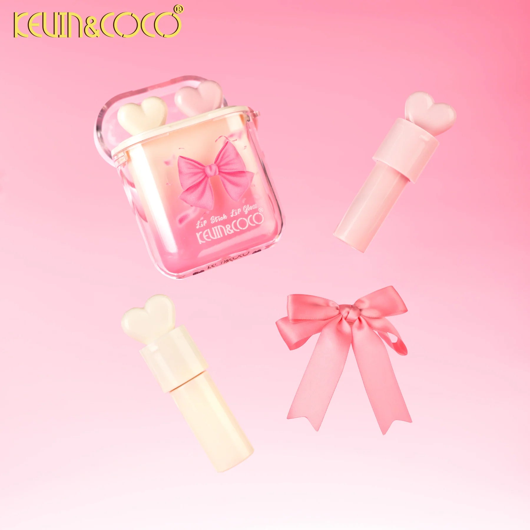 Lot de 24 pièces - Duo Lèvres Nourrissant Cœur 4 Couleurs – Kevin & Coco