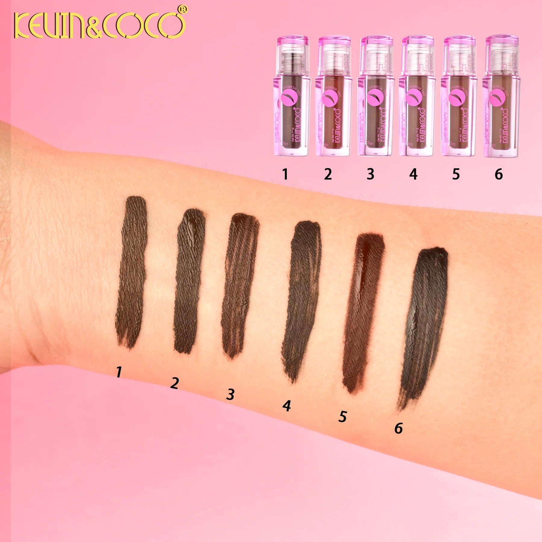 Set of 24 Pieces - Eyebrow Tint - Kevin & Coco