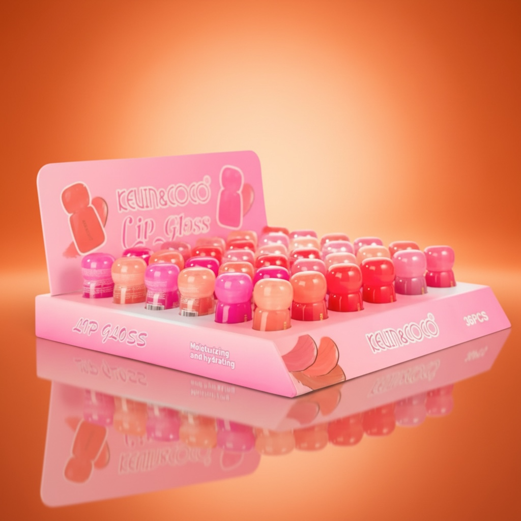 Lot de 36 pièces - Gloss Ultra Brillant Effet Glow - Viral - Kevin & Coco