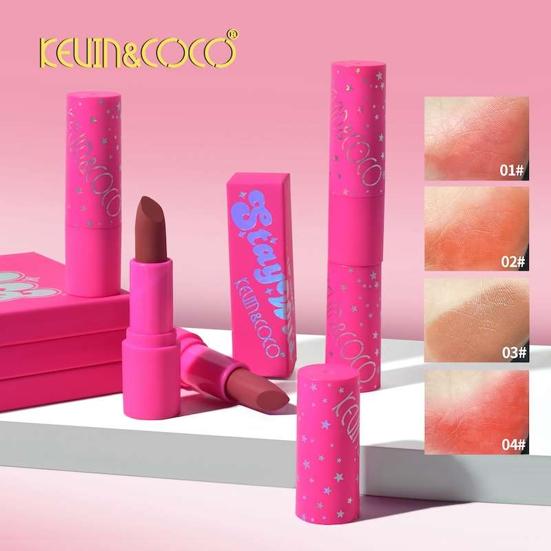 Lot de 24 Pièces - Rouge à lèvres Stay Wild 6 couleurs - Kevin & Coco
