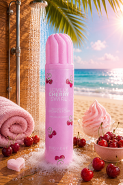 Lot de 6 Pièces - Mousse de Douche Lovely Cherry Swirl 250ml - Biovene Barcelona