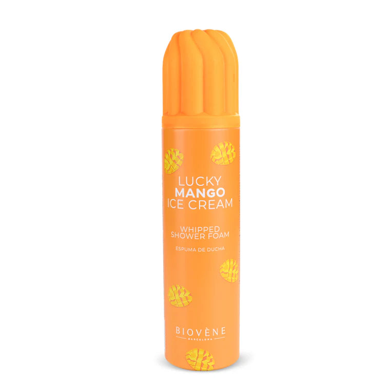 Lot de 6 Pièces - Mousse de Douche Lucky Mango Ice Cream 250ml - Biovene Barcelona