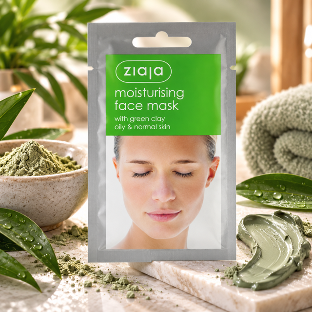 Lot de 20 Pièces - Masque Visage Hydratant à l'Argile Verte - Ziaja