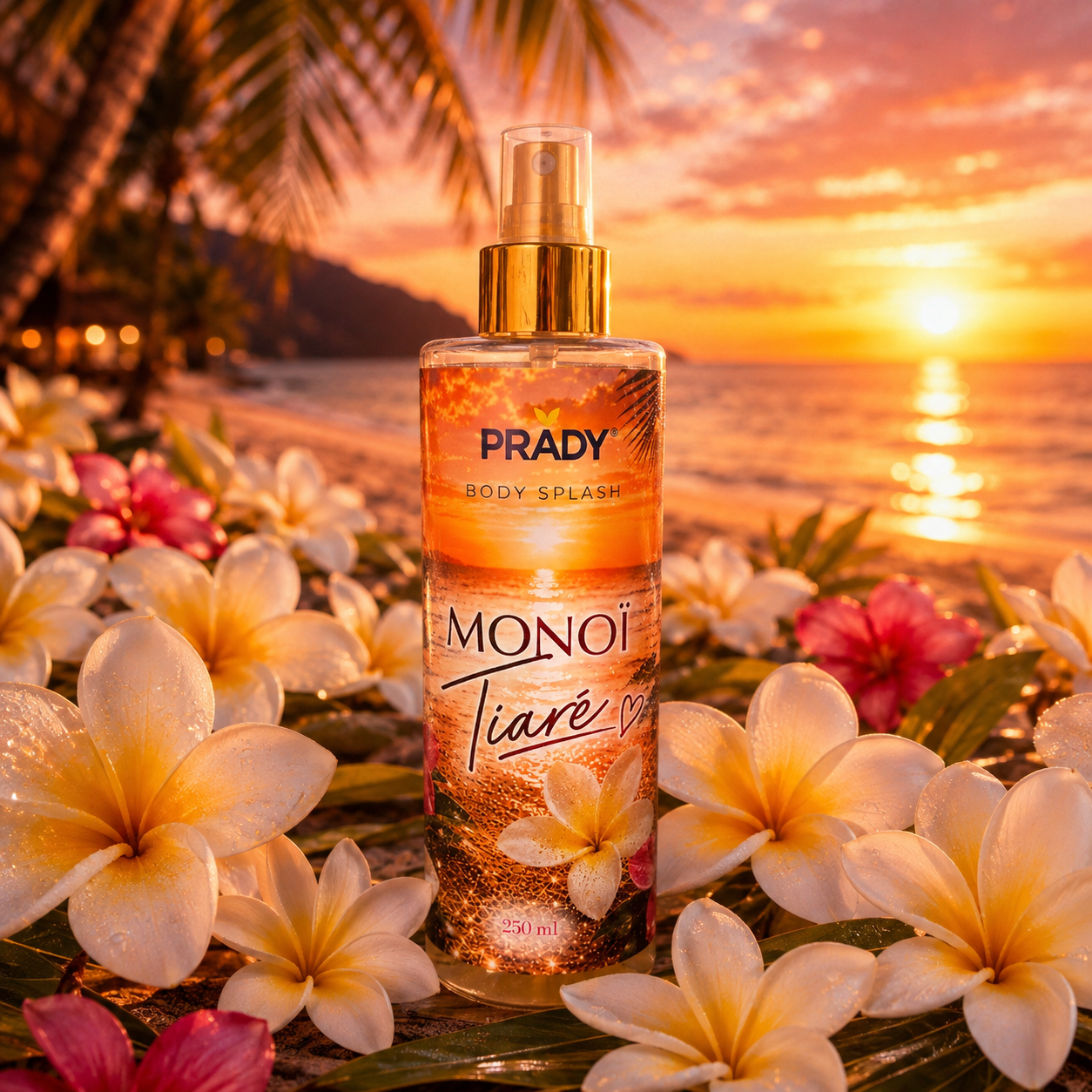 Pack of 12 Pieces - Monoi Tiare Body & Hair Mist 250ml - Prady