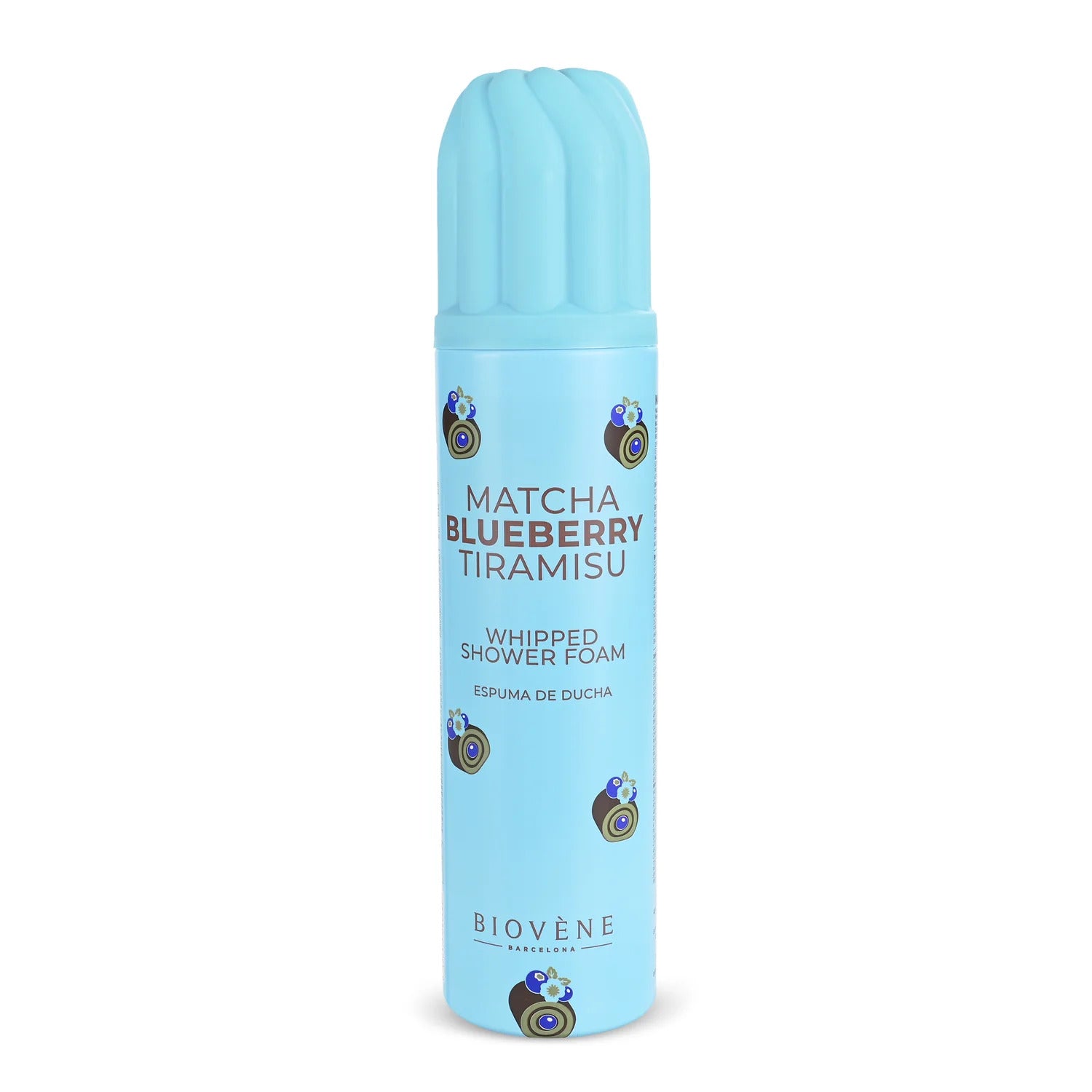 Lot de 6 Pièces - Mousse de Douche Matcha Blueberry Tiramisu 250ml - Biovene Barcelona