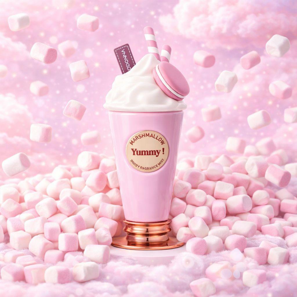 Lot de 6 Pièces - Brume Corporelle "Yummy Marshmallow!" 200ML - D'donna