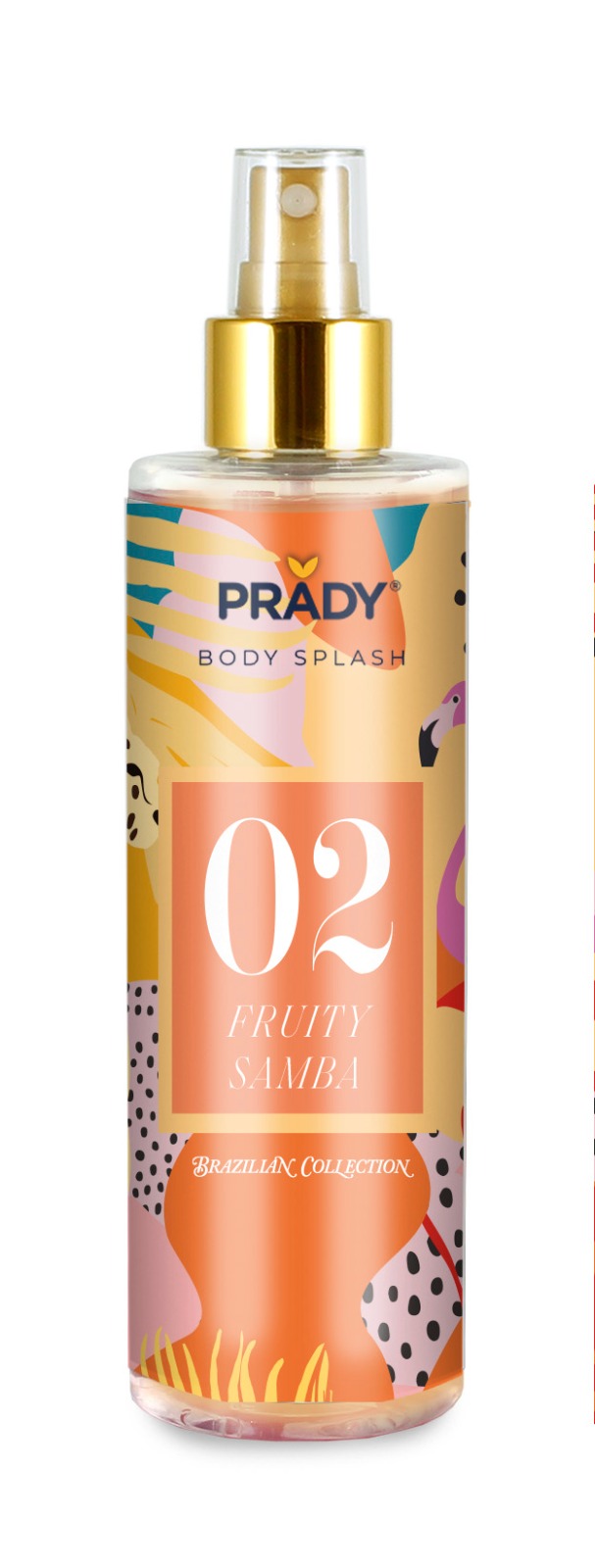 Lot de 6 Pièces - Brumes Corporelle - Fruity Samba 02 - 250ml - Prady
