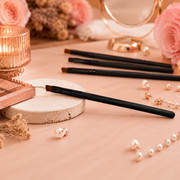 Lot de 12 - Pinceau Biseauté Professionnel pour Sourcils et Yeux
