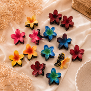 Lot de 12 - Mini Pinces Cheveux Fleur de Monoï Tropicales