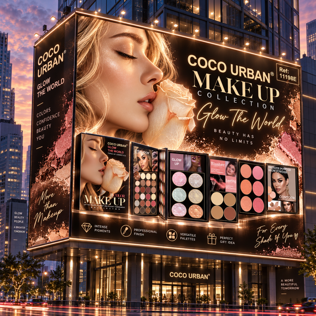 Lot de 3 Pièces - Coffret Maquillage Coco Urban Glow The World - D'Donna