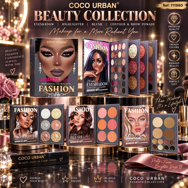 Lot de 3 Pièces - Coffret Maquillage Coco Urban Advanced Arty - D'Donna