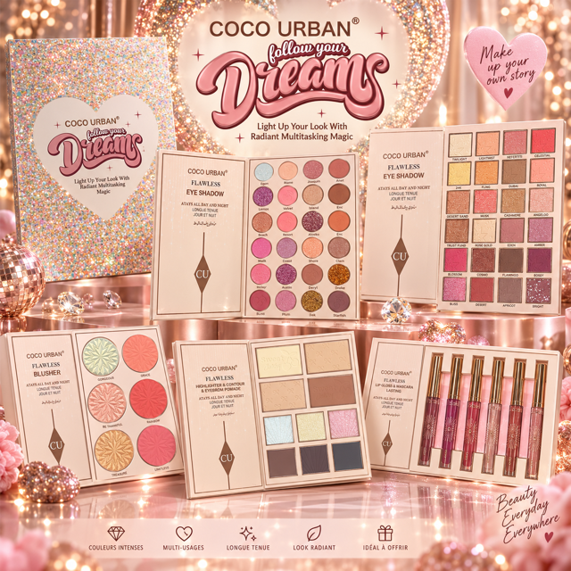 Lot de 2 Pièces - Coffret Maquillage Coco Urban Follow Your Dreams - D'Donna