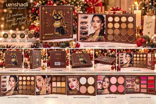Lot de 3 Pièces - Coffret Maquillage All In One Book - D'Donna