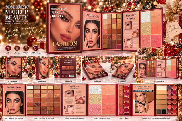 Lot de 3 Pièces - Coffret Maquillage Coco Urban Fashion - D'Donna