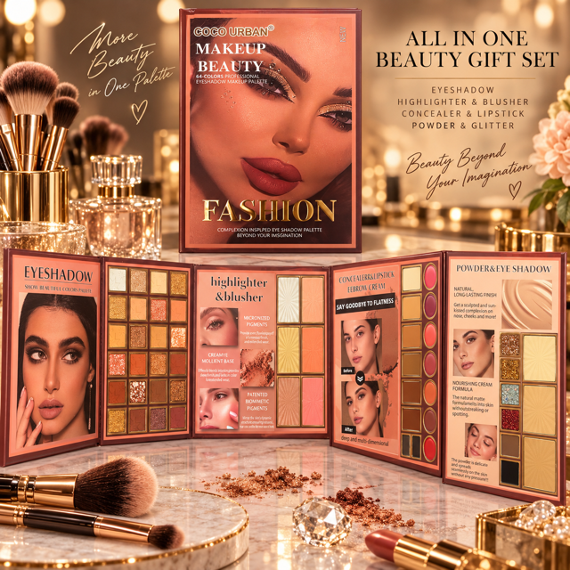 Lot de 3 Pièces - Coffret Maquillage Coco Urban Fashion - D'Donna