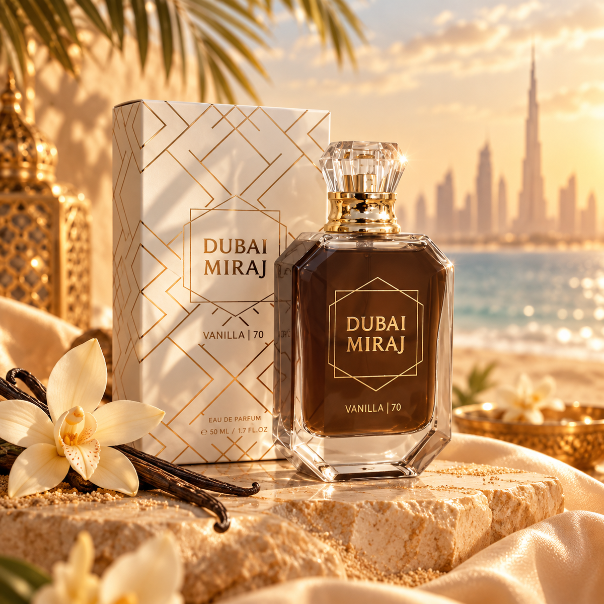 Lot de 6 Pièces - Eau de Parfum 50ML Vanilla 70 - Dubai Miraj