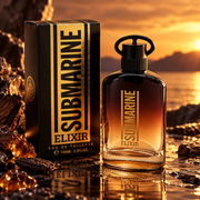 Lot de 6 Pièces - Eau de Toilette Submarine Elixir 100ml Pour Homme - Real Time