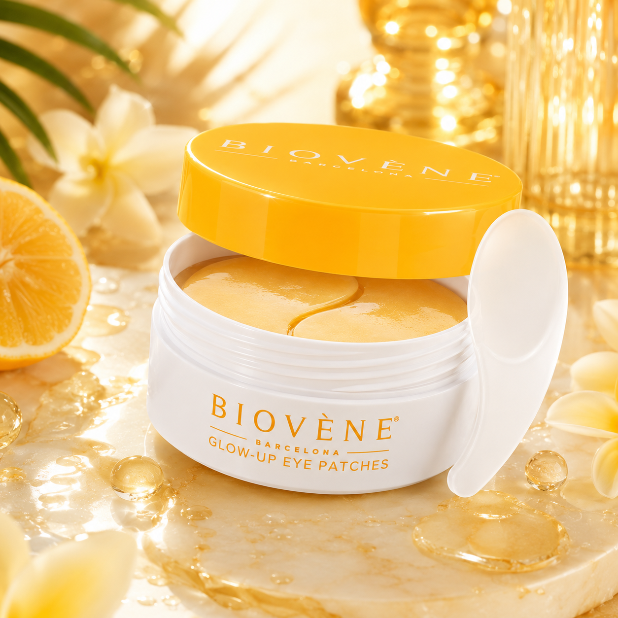 Lot de 6 Pièces - Patchs hydrogel illuminateurs pour le contour des yeux Caféine & Lemon - Biovene Barcelona