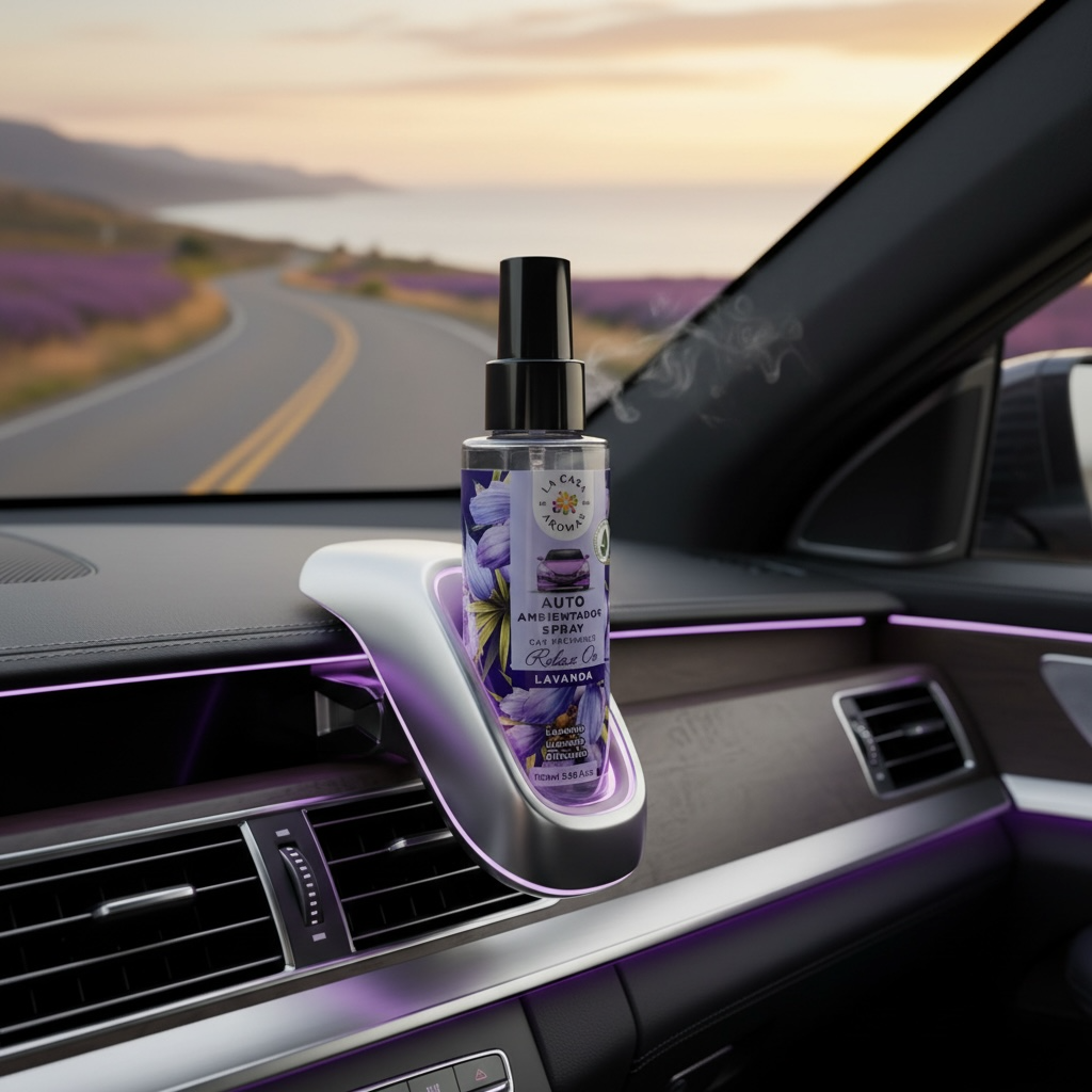 Lot de 12 - Spray d'ambiance voiture Lavande 100ml -30% - La Casa de Los Aromas