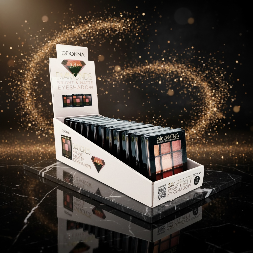 Set of 12 - 24K Diamond Eyeshadow Palette - D'Donna