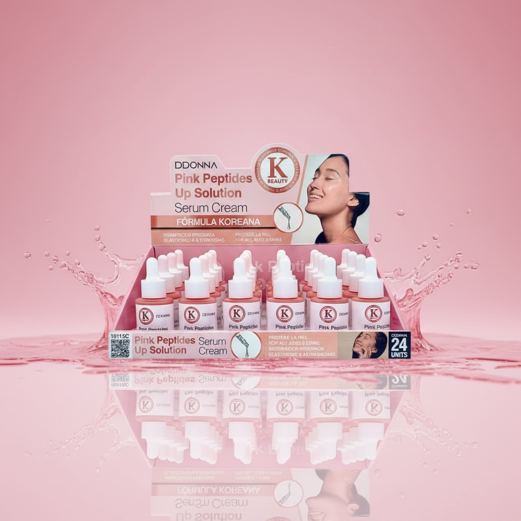 24-Piece Set - K-Beauty Pink Peptides Serum - Korean Formula - D'Donna