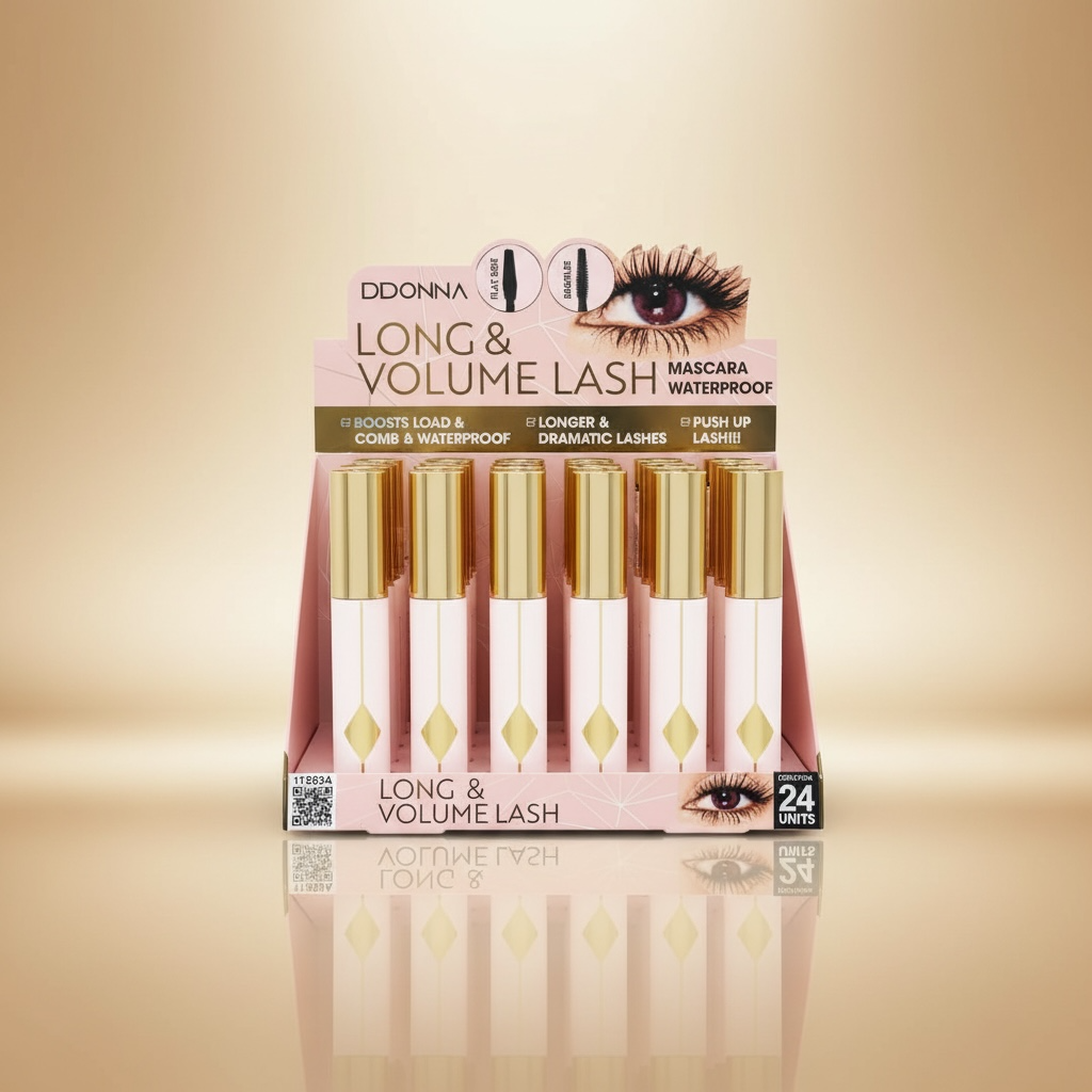 Lot de 24 pièces - Mascara Long & Volume Lash Waterproof - D'Donna