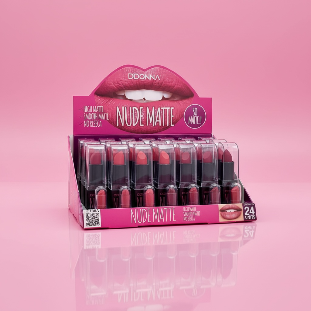 Lot de 24 pièces - Rouge à lèvres Nude Matte - D'Donna