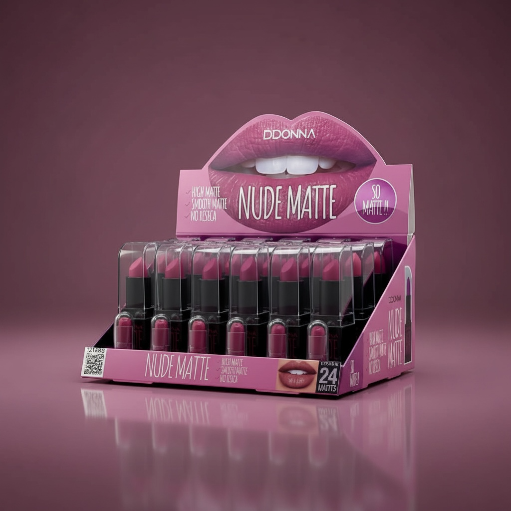 Lot de 24 pièces - Rouge à lèvres Nude Matte - D'Donna