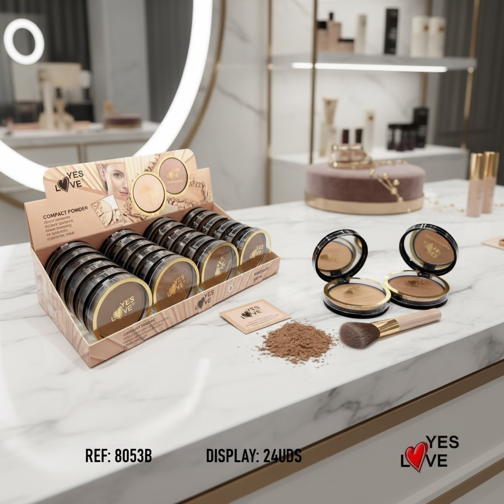 Lot de 24 - Poudre Compact Matifiante - 8053B - Yes Love