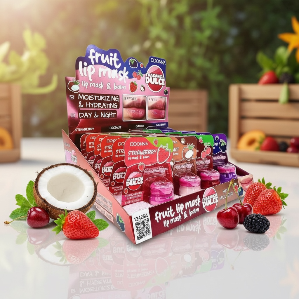 Lot de 24 - Masque Baume à Lèvre Fruit - D’Donna