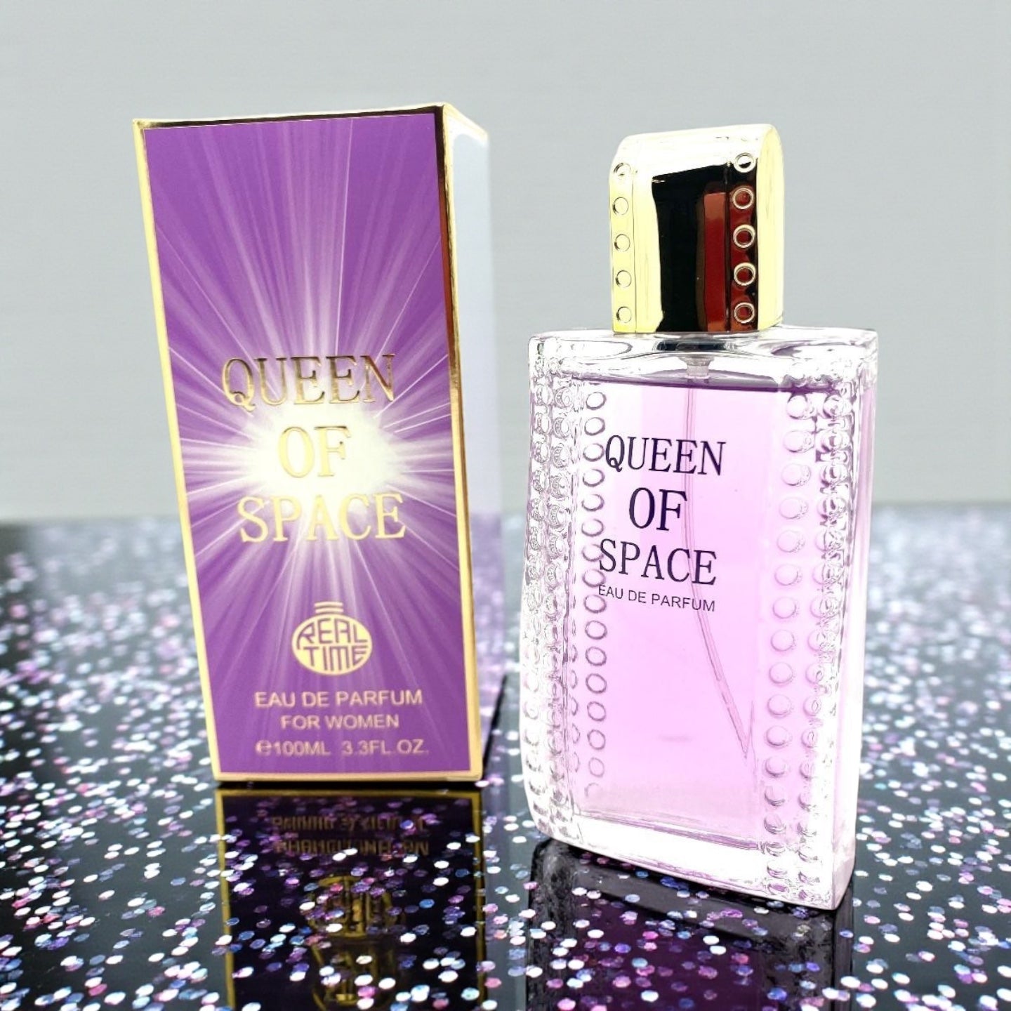 Lot de 6 pièces - Eau de parfum Queen of space 100 ml pour femme - Real Time
