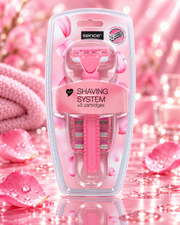 Lot de 5 Pièces - SENCE Women's Edition – Kit Rasoir Femme 3 Lames avec 3 Cartouches de Rechange