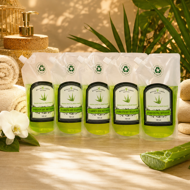 Lot de 6 Pièces - Lot Recharge Savon Pour Les Mains Aloe Vera 500ml - Becasan