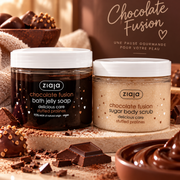 Lot de 6 Pièces - Gommages Corps & Savon Gelée Moussant Praliné Chocolat - Ziaja