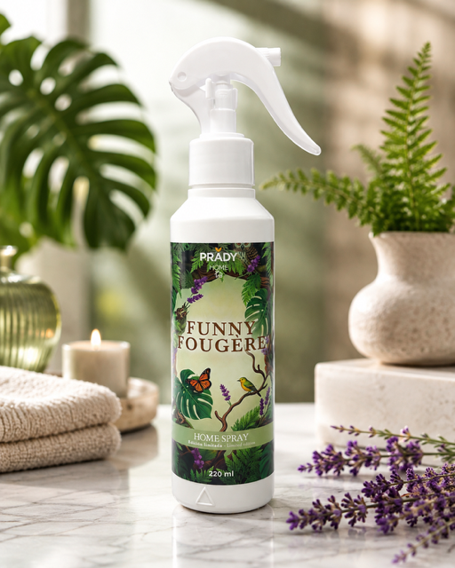 Lot de 6 Pièces - Spray d'Ambiance Maison et Tissu FUNNY FOUGERE 220ML - Prady
