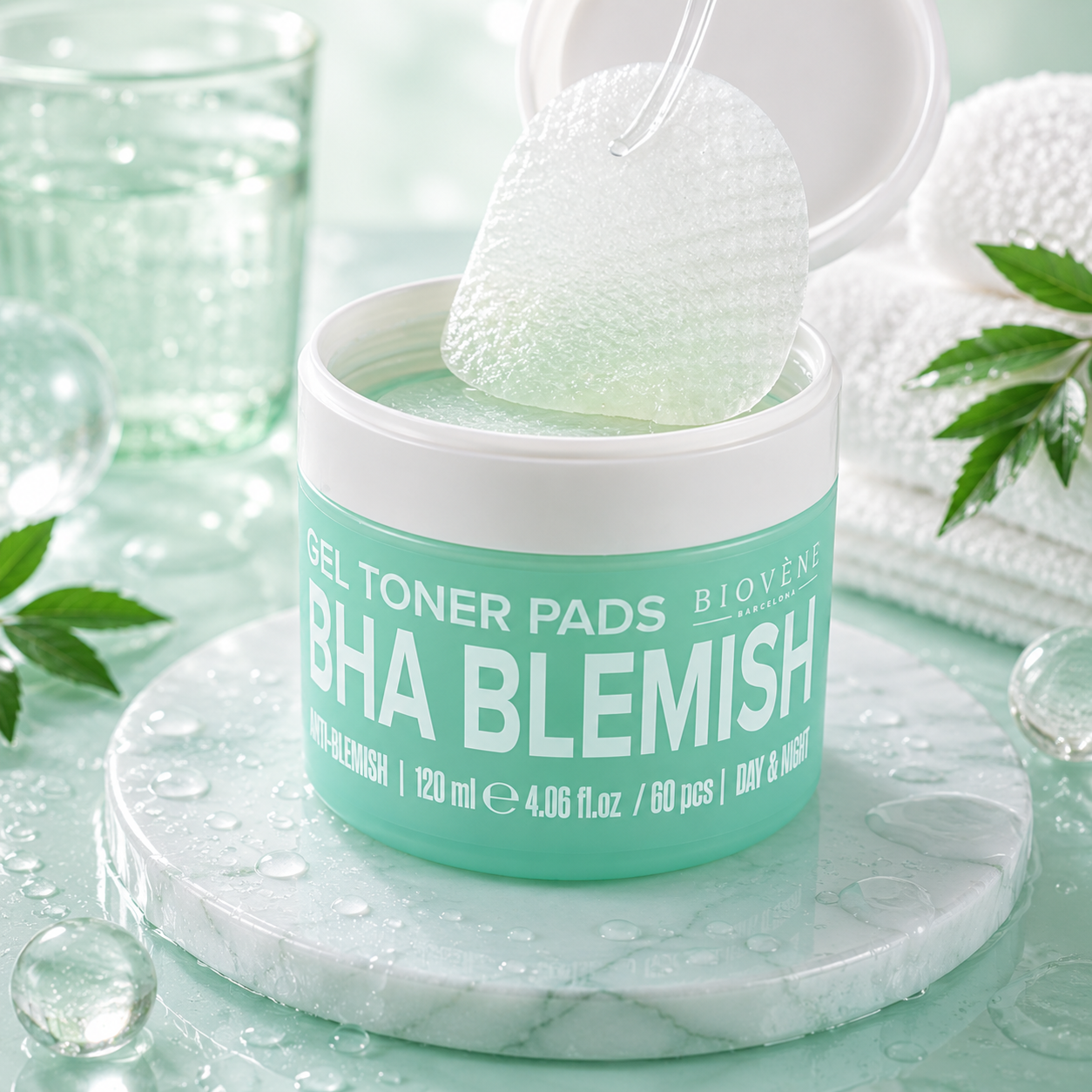 Lot de 6 Pièces - Disques Toniques Purifiants Anti-Imperfections – 60 Pads - Biovene Barcelona