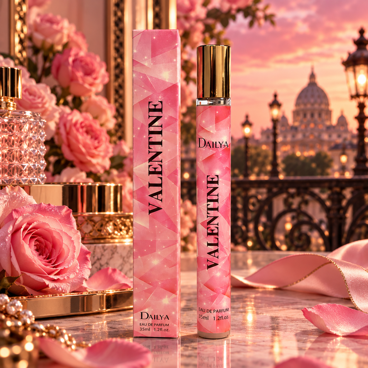 Lot de 12 Pièces - Eau de Parfum "Valentine" 35ml - Dailya