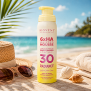 Lot de 6 Pièces - Mousse Solaire SPF30 Radiance 6xHA Visage & Corps 100 ml - Biovene Barcelona