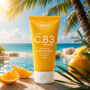Lot de 6 Pièces - 🍊✨ Masque Visage Éclat du Teint Vitamine C + Vitamine B3 (Niacinamide) - Ziaja