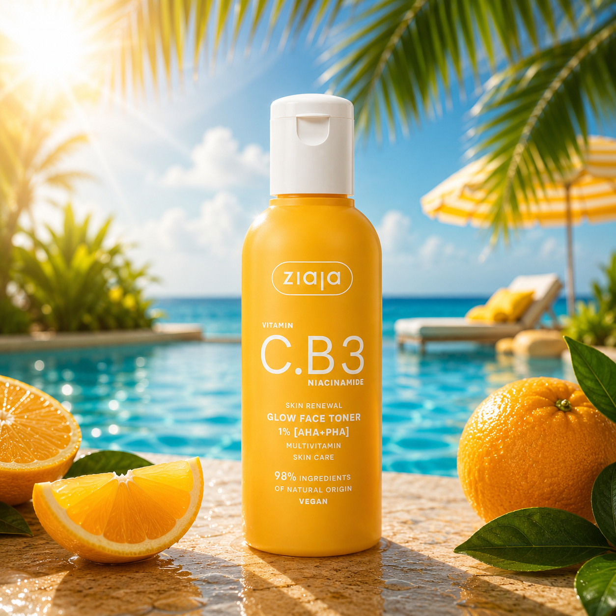 Lot de 6 - Lotion Tonique Éclat Vitamine C & Vitamine B3 120ML - Ziaja