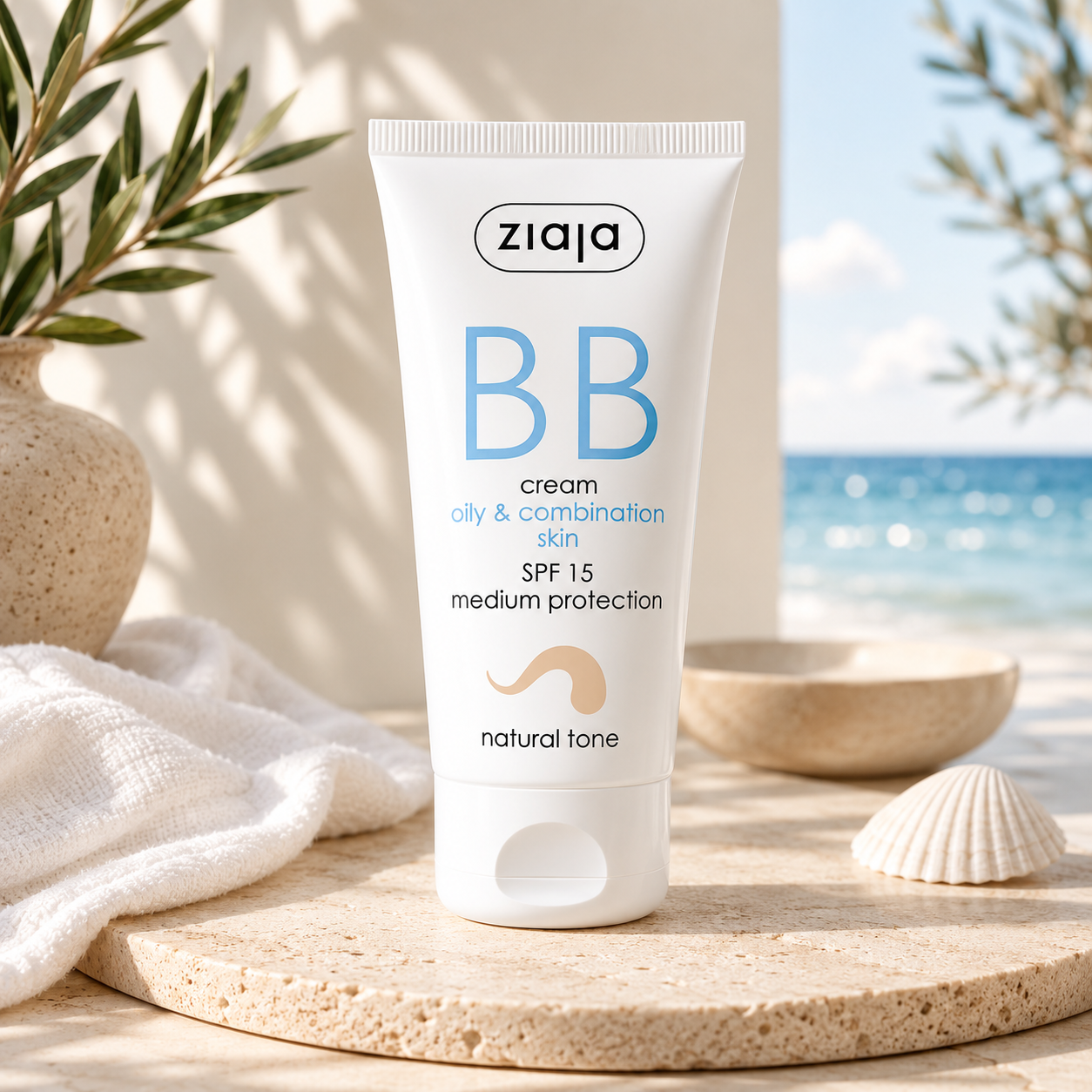 Lot de 6 Pièces - BB Crème Pour Peau Mixte à Grasse Beige Naturel - Ziaja