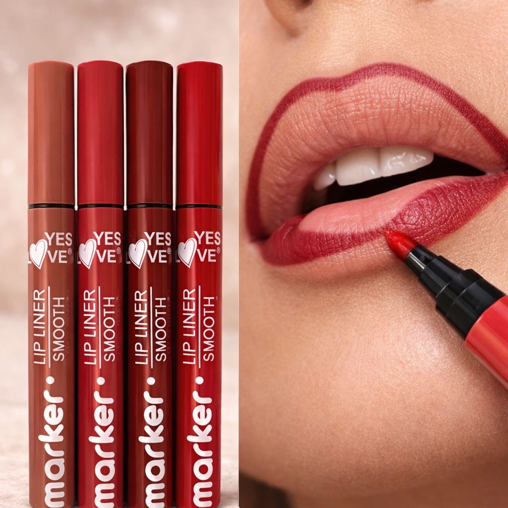 Lot de 24 Pièces - ✨ Lip Liner Marker  – Crayon Contour des Lèvres Waterproof – 4 Couleurs – Yes Love