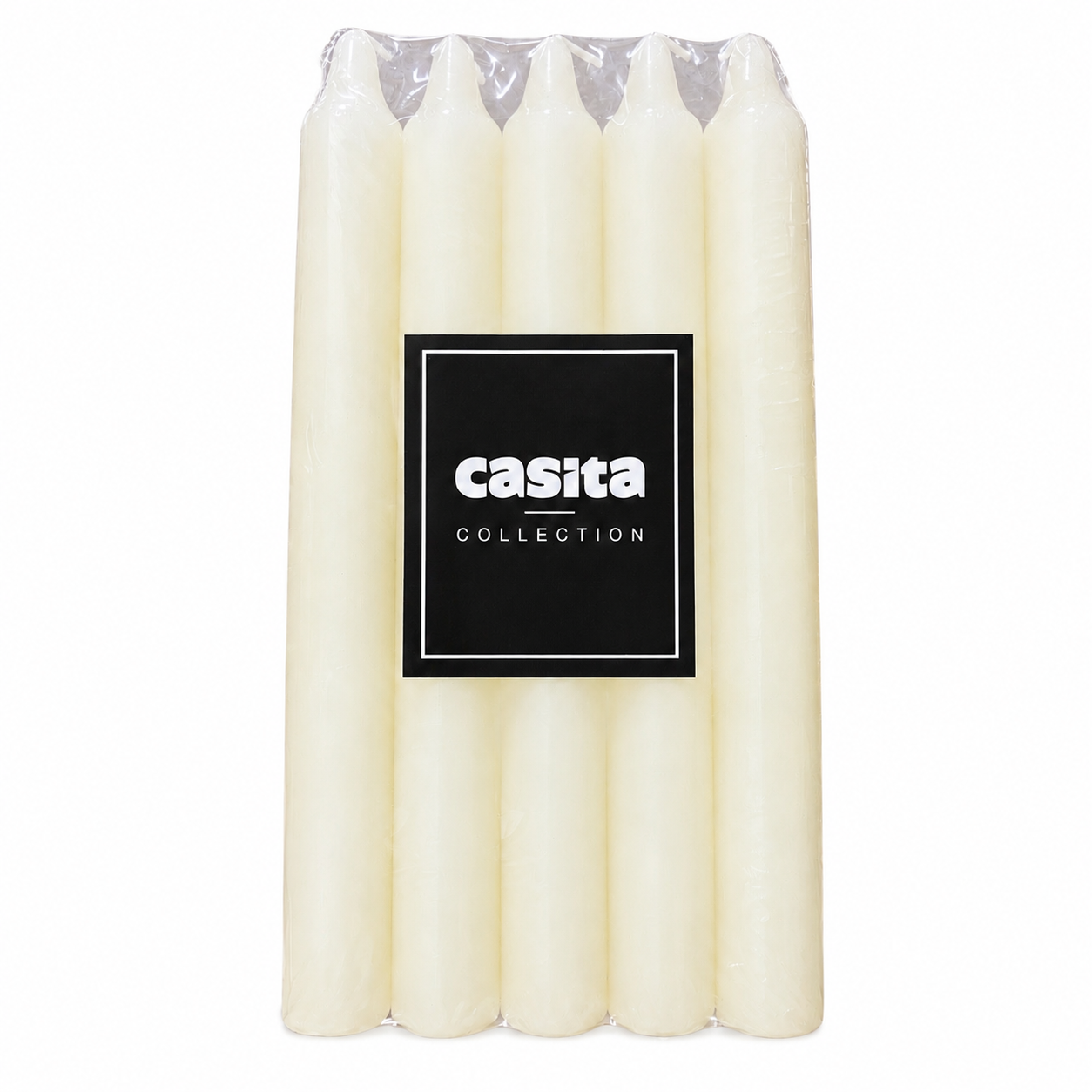 Lot de 10 Pièces - Set De Bougie de Table Blanche - Casita Collection