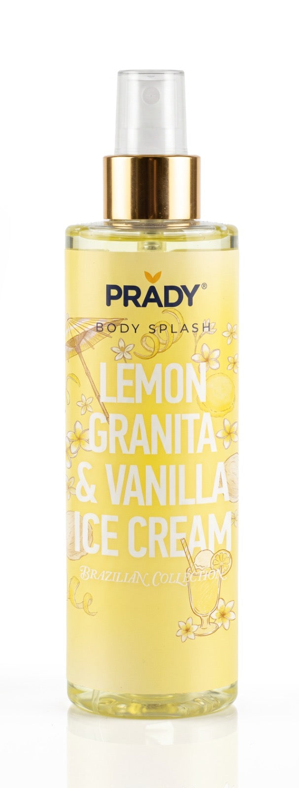 Lot de 6 Pièces - Brume Corps & Cheveux "Lemon Granita & Vanilla Ice Cream" 250ml - Prady