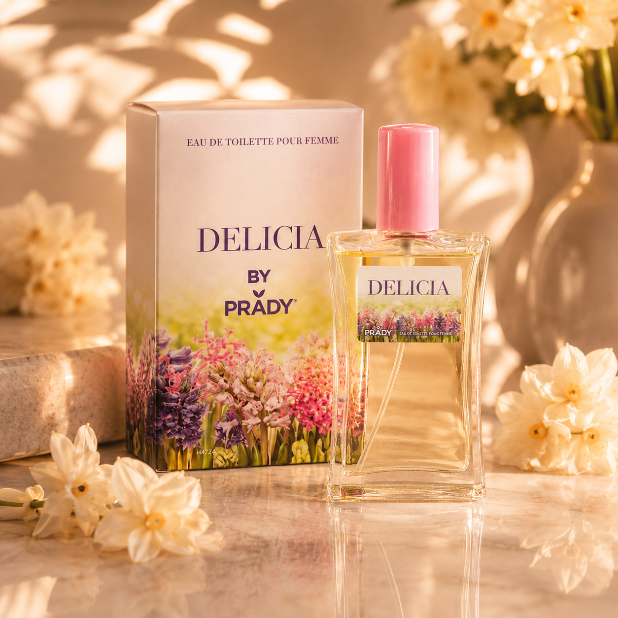 Lot de 6 Pièces - Eau De Toilette Delicia 90 ML Pour Femme - Prady