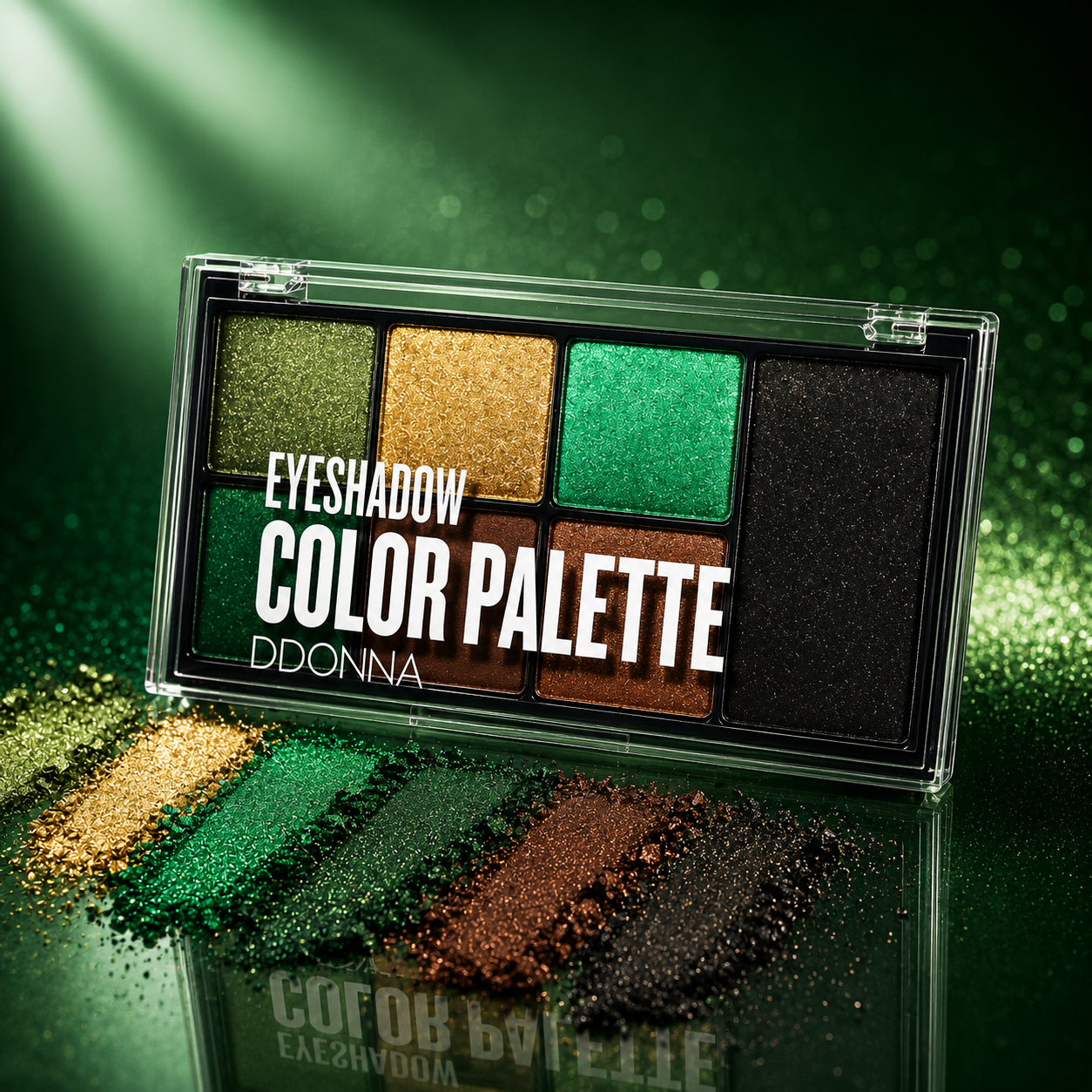 Set of 12 - Green Color Eyeshadows - 11149 - D'Donna