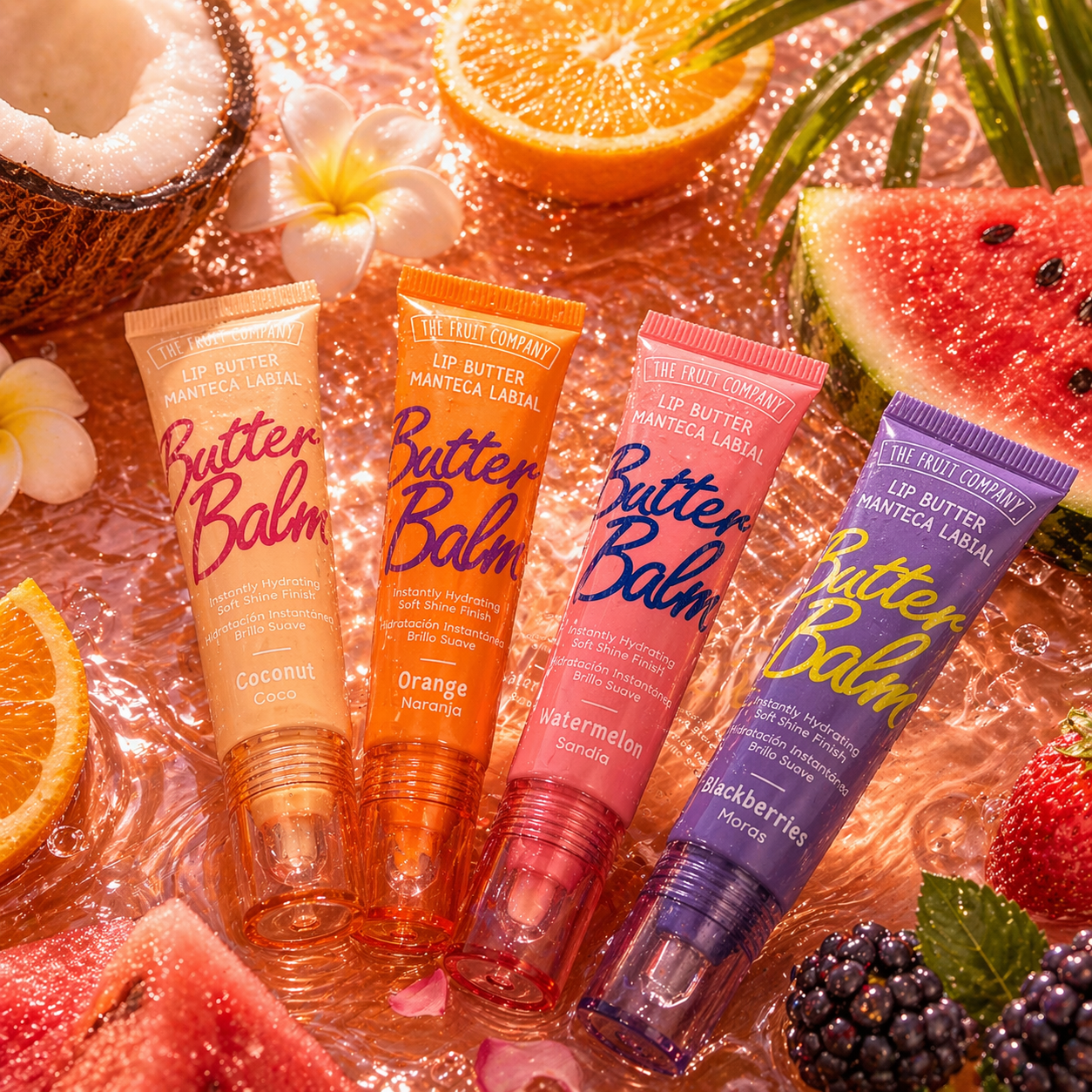 Lot de 12 Pièces - Beurre Lèvres Nutritif et Réparateur Parfumé - The Fruit Company