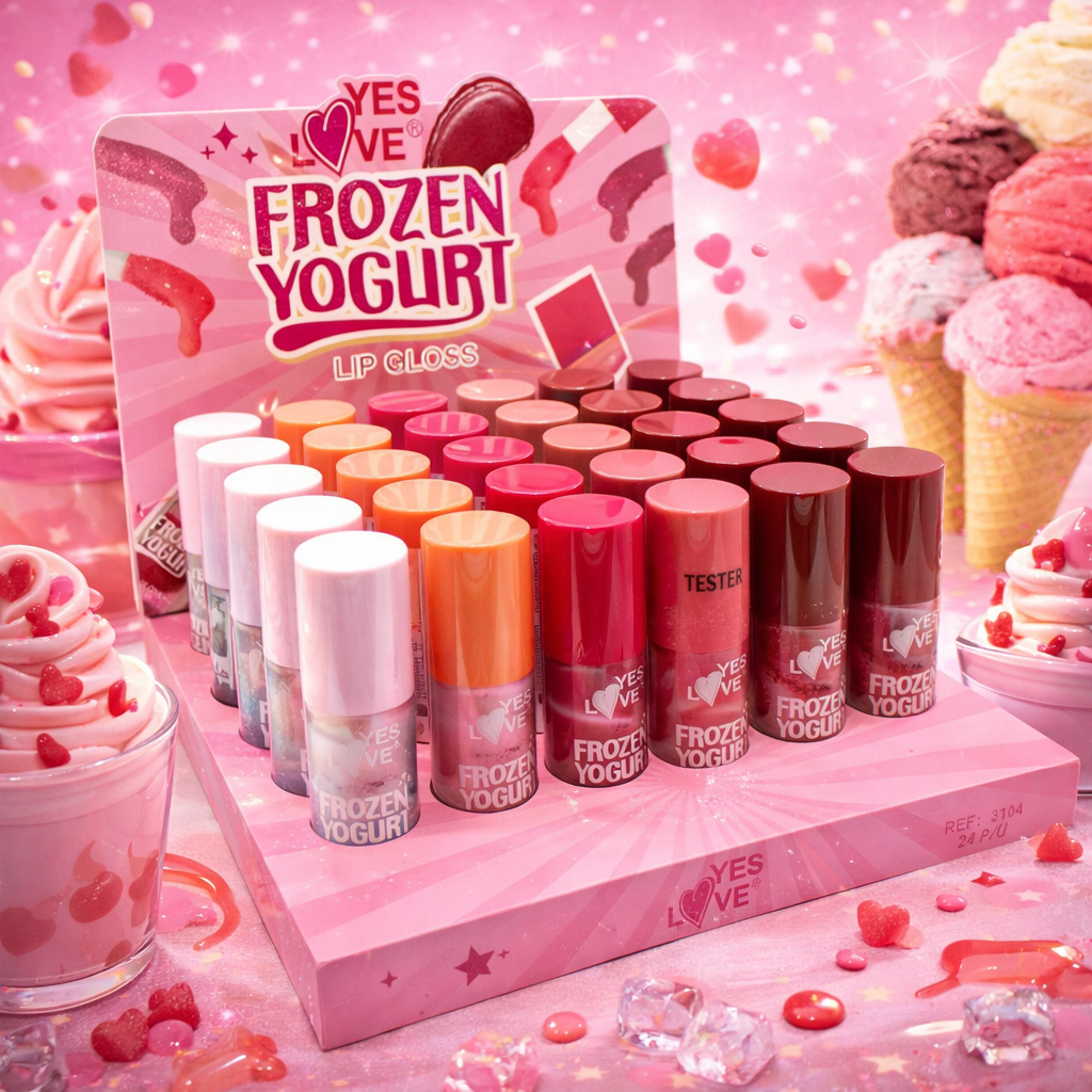 Lot de 24 Pièces - Gloss 6 Teintes Frozen Yogurt - Yes Love