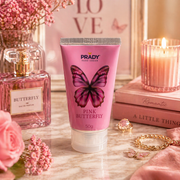 Lot de 12 Pièces - Crème Main Hydratante et Parfumée Pink Butterfly  50G - Prady